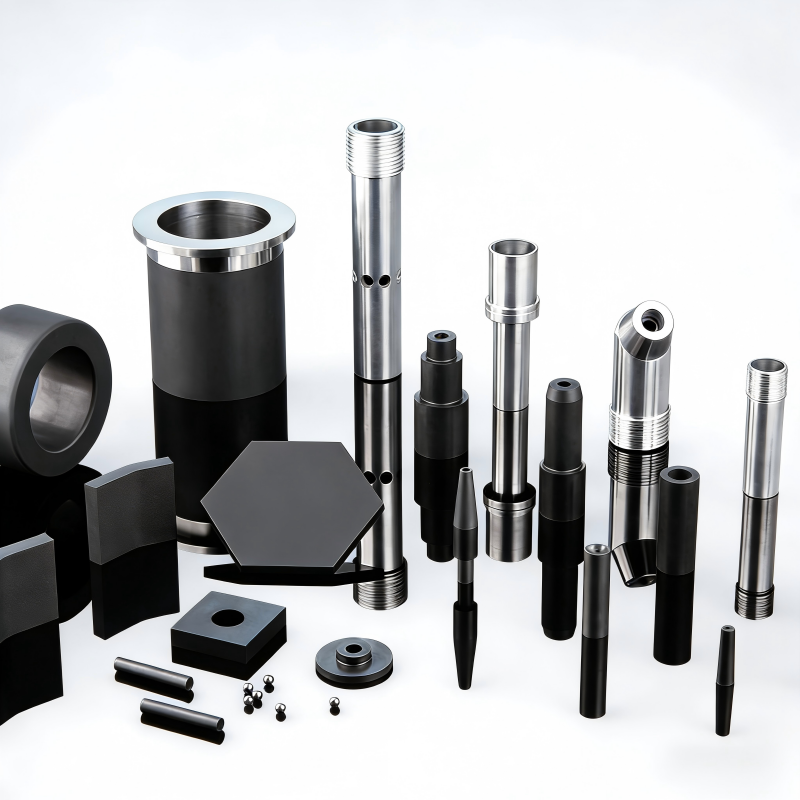 Boron carbide sandblasting nozzle